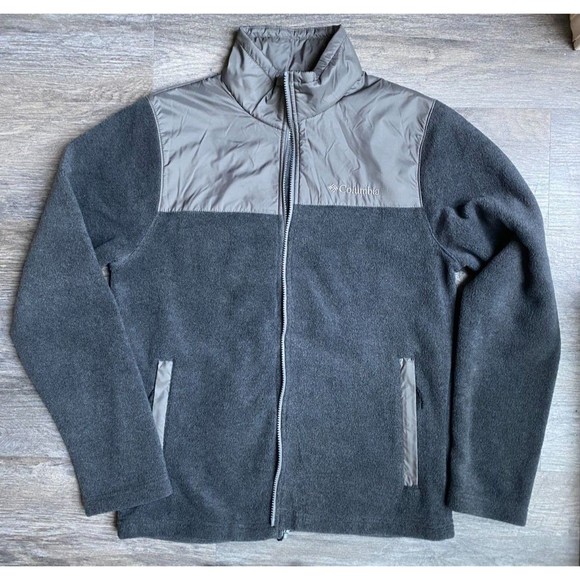 The North Face Men's Jacket Size S Fleece Full Zipped Gray Thermal Outdoor - Picture 1 of 6